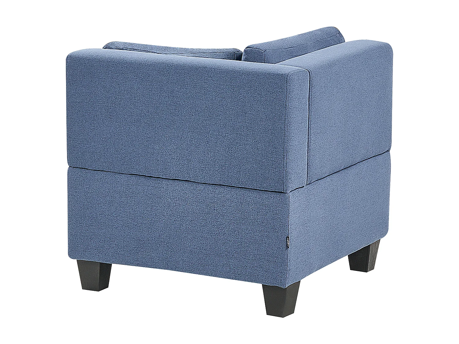 Canapé d'angle modulable 5 places UNSTAD Tissu Bleu Côté droite