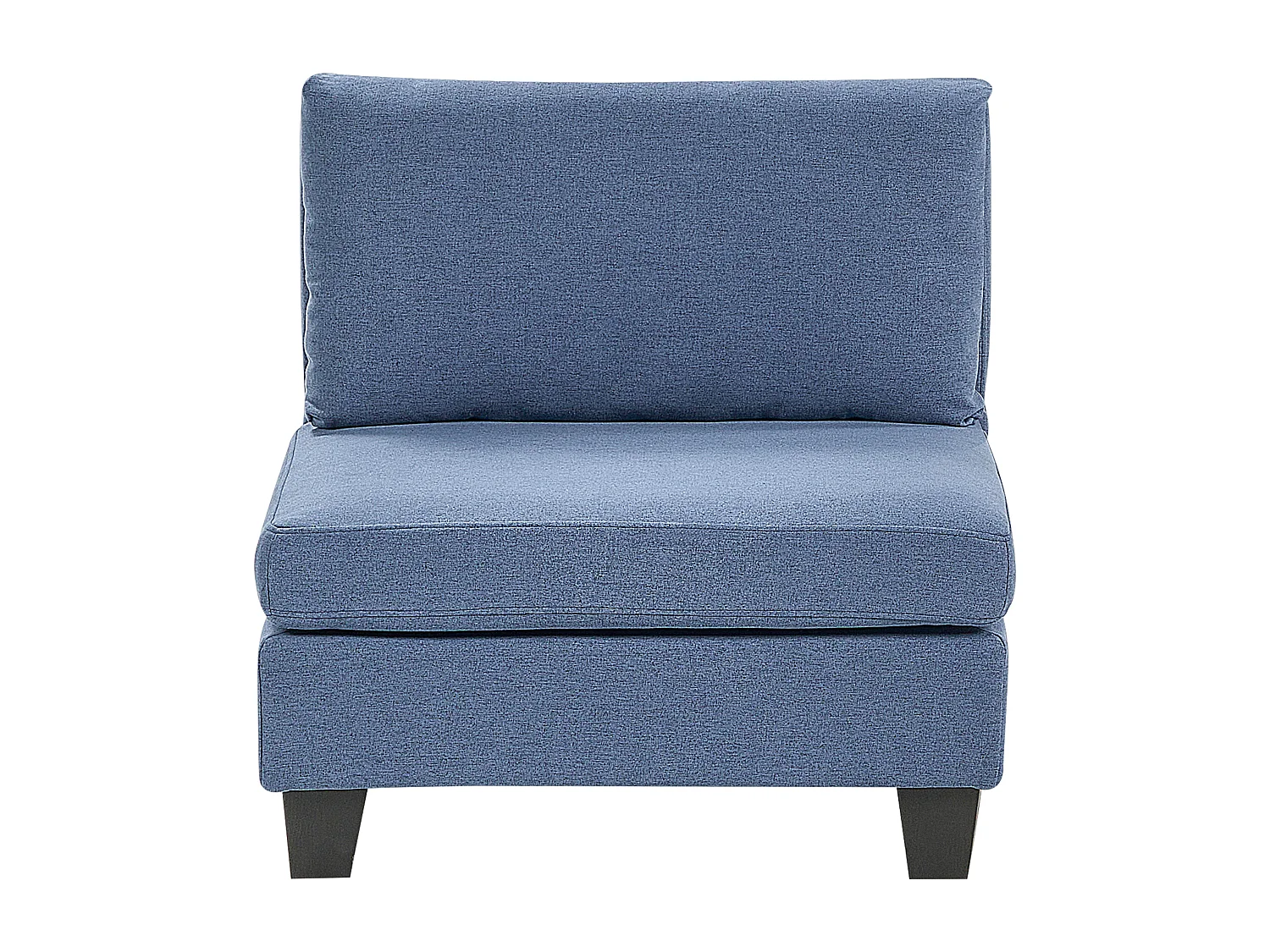 Canapé d'angle modulable UNSTAD Tissu Bleu 5 places Côté gauche