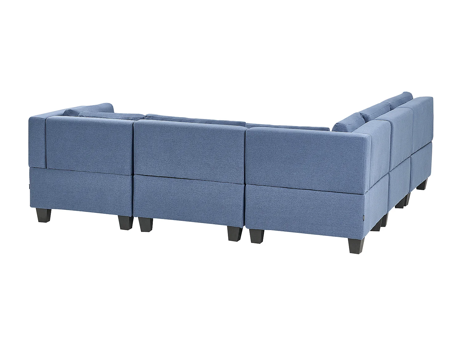 Modulaire hoekbank UNSTAD Stof Blauw 5-zitter Rechterzijde