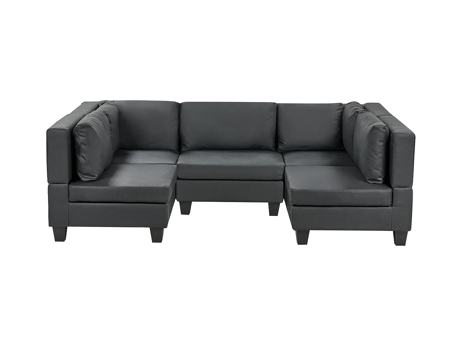 UNSTAD Pelle sintetica Nero 5 posti