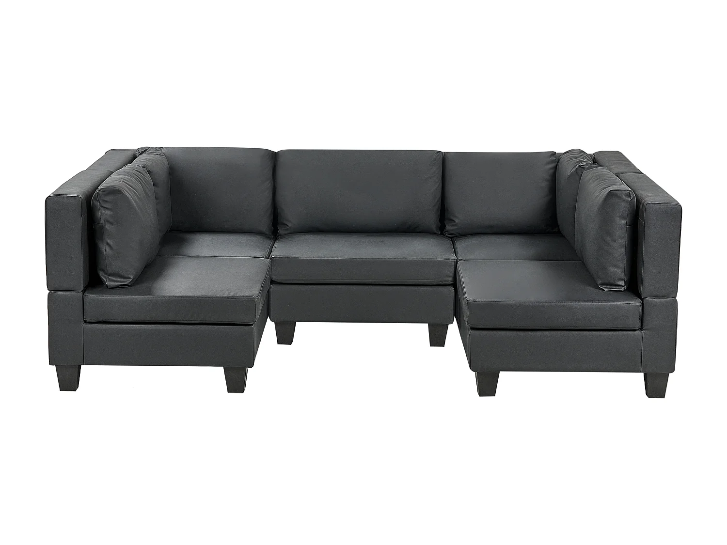 UNSTAD Pelle sintetica Nero 5 posti