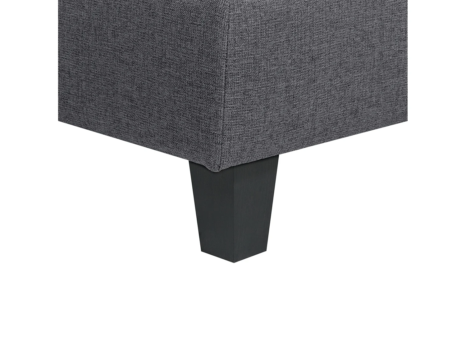Canapé d'angle modulable UNSTAD Tissu Gris foncé 5 places Côté droit