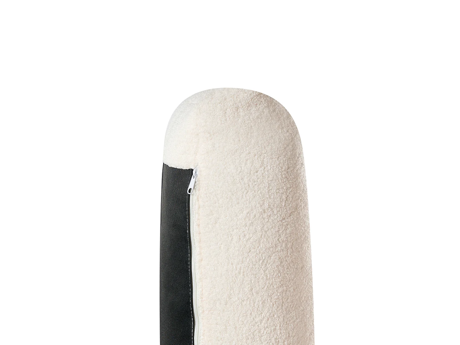 Canapé d'angle gauche 4 places en coton bouclette beige