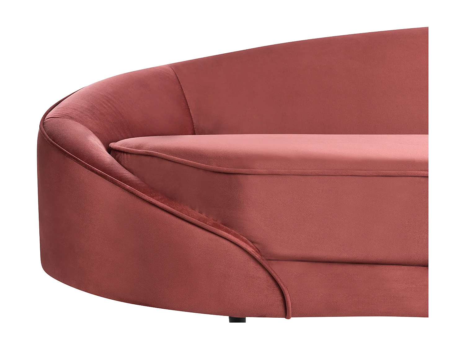 Bank SAVAR Fluweel Rood 3-zitter