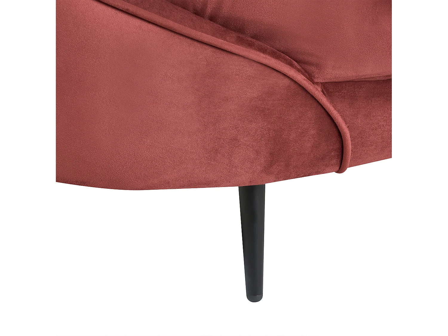 Bank SAVAR Fluweel Rood 3-zitter