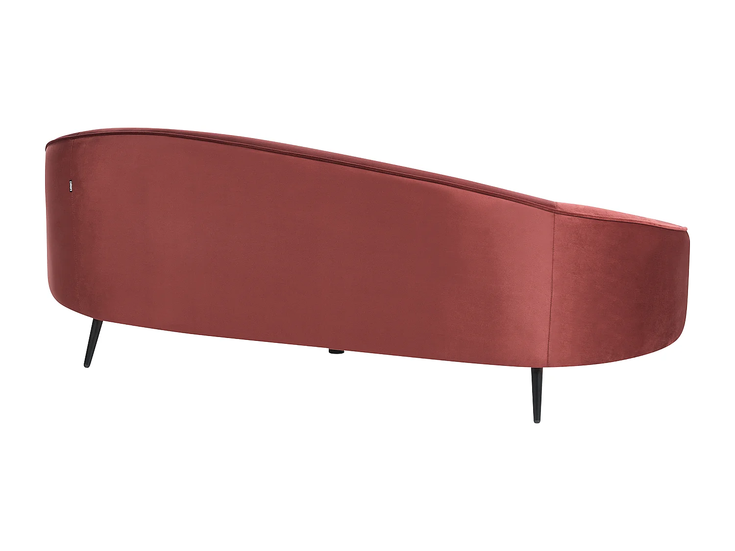 Bank SAVAR Fluweel Rood 3-zitter