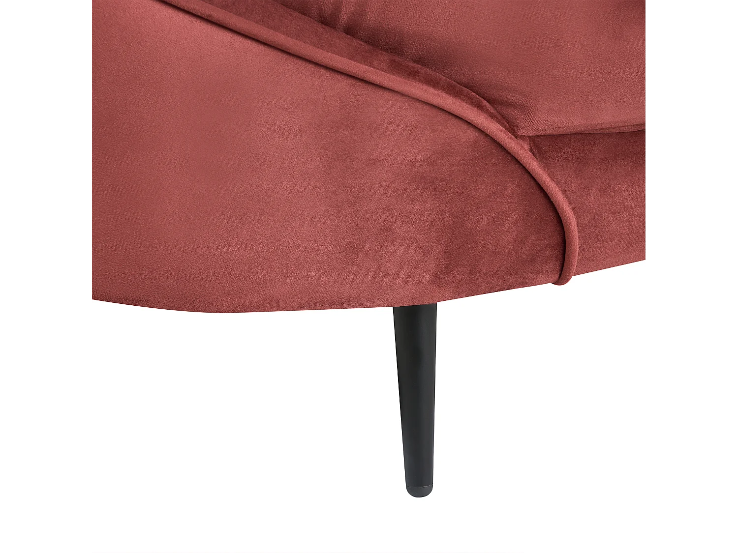 Bank SAVAR Fluweel Rood 3-zitter