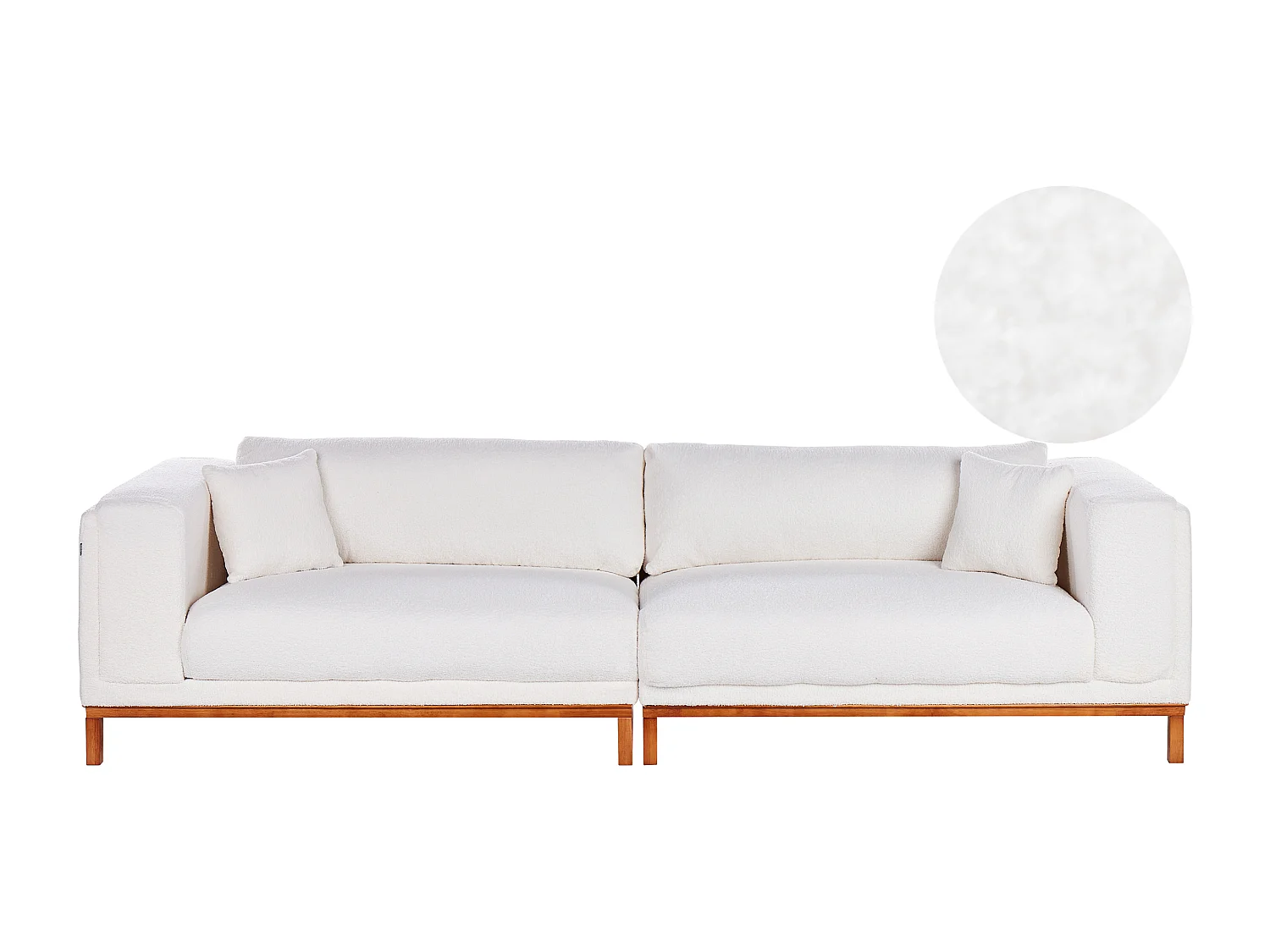 Sofa VENG Boucle Złamana biel dla 4 osób