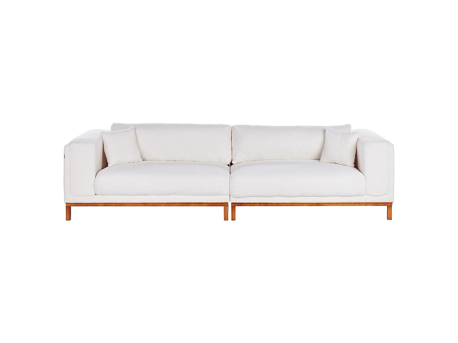 Sofa VENG Bouclé Cremeweiss 4-Sitzer