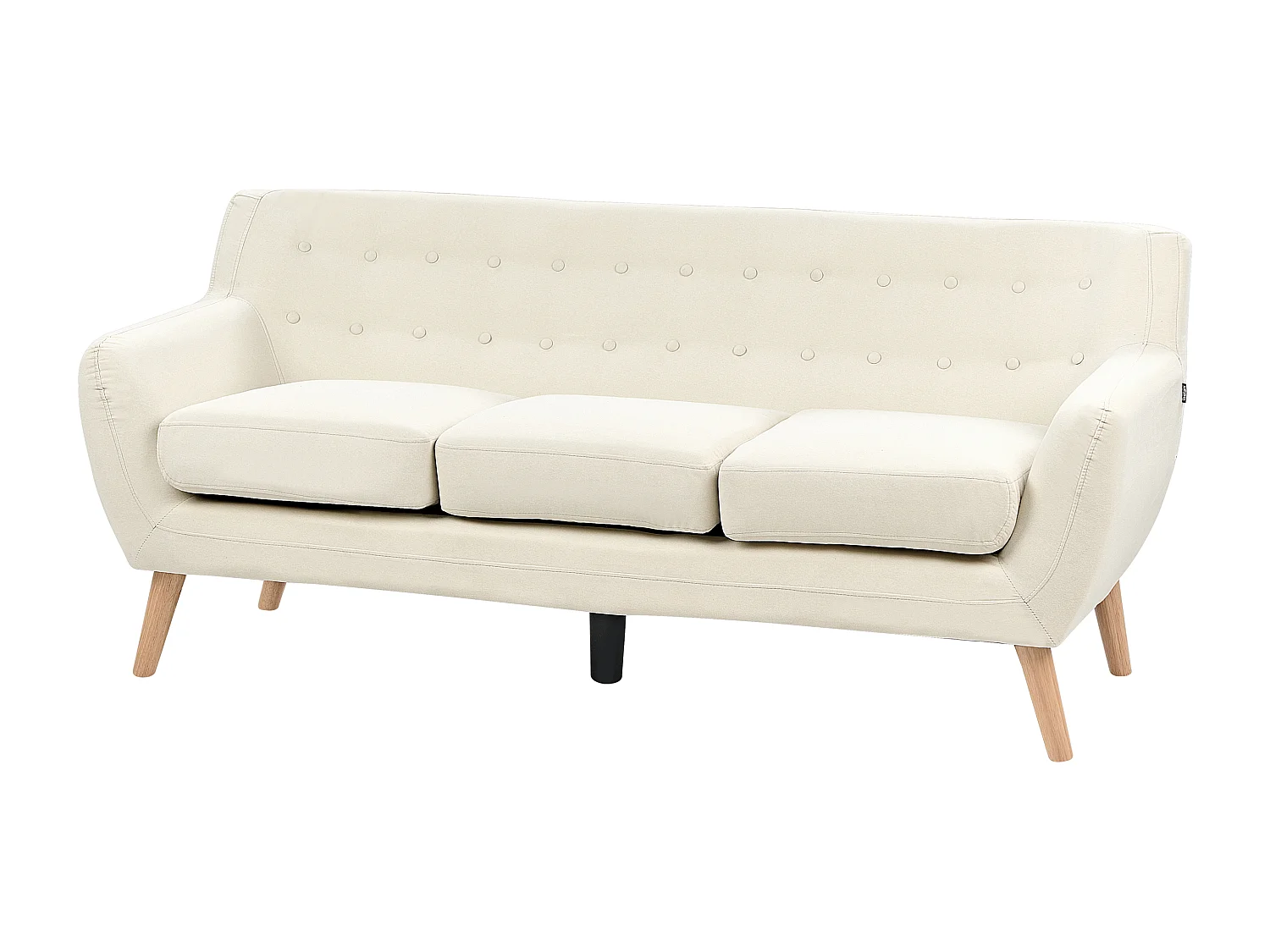 Bank MOTALA Stof Lichtbeige 3-zitter