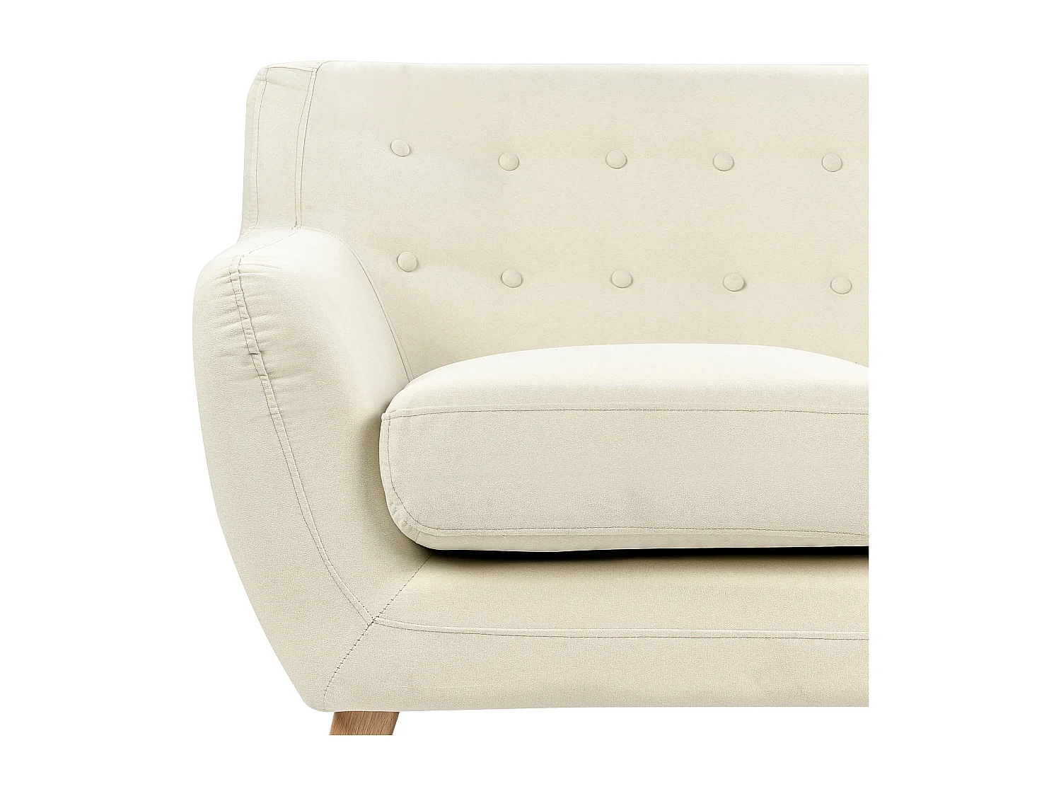 Canapé MOTALA Tissu Beige clair 3 places