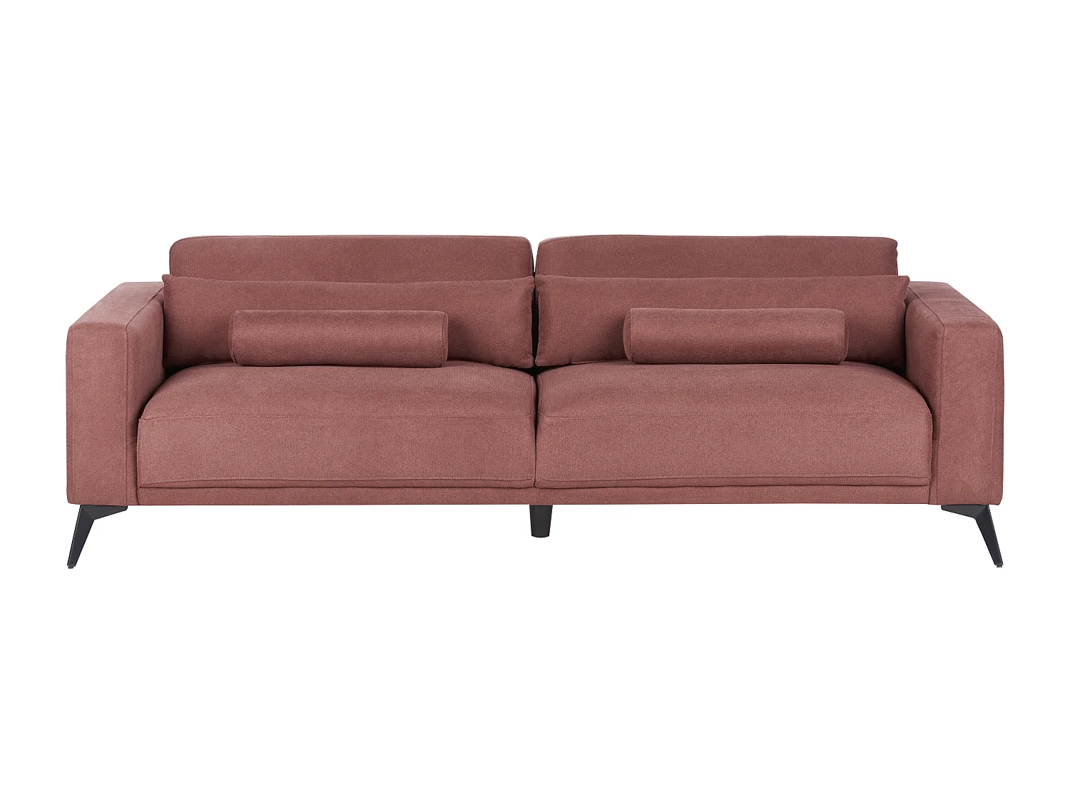 Canapé 3 places ANGE Tissu Rouge Bordeaux