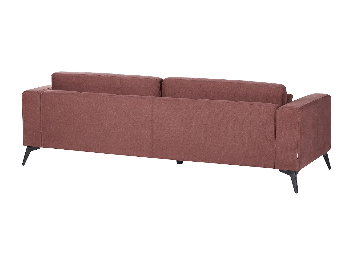 Sofa ANGE Stoff Burgunderrot 3-Sitzer