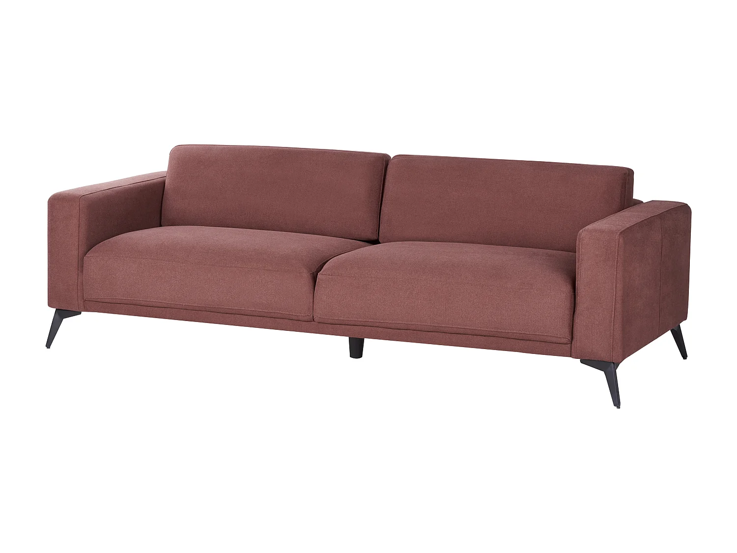 Sofa ANGE Stoff Burgunderrot 3-Sitzer