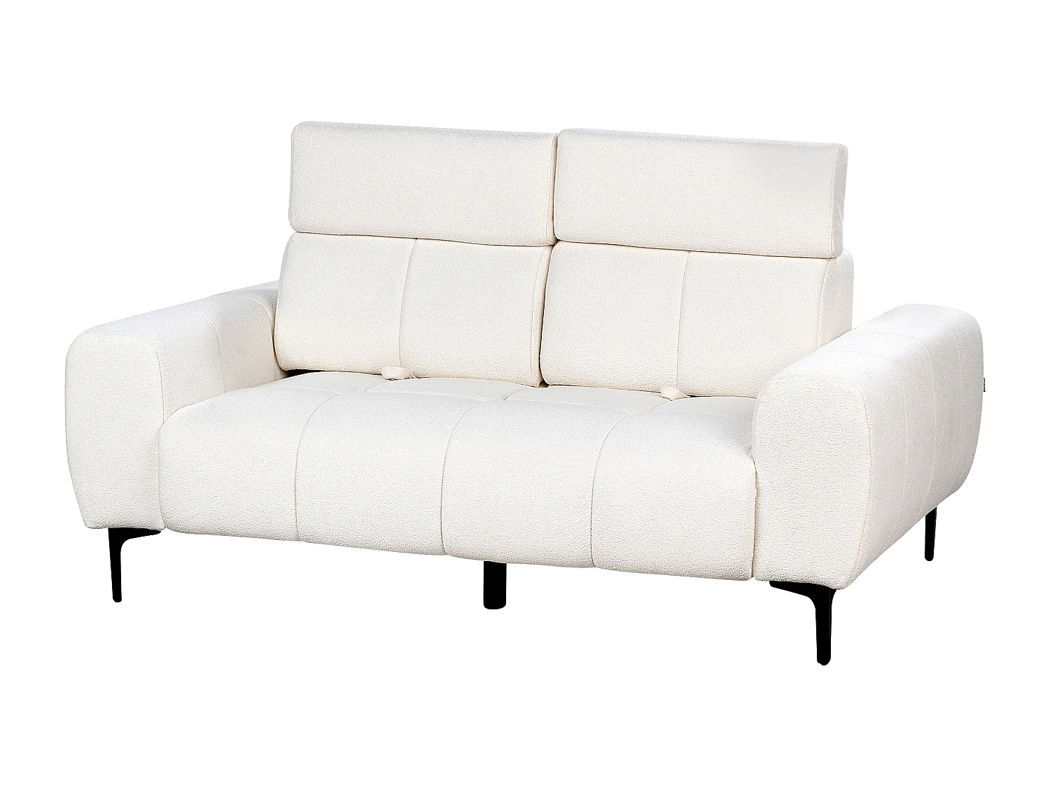 Sofa VEGAMO Boucle Biały dla 2 osób