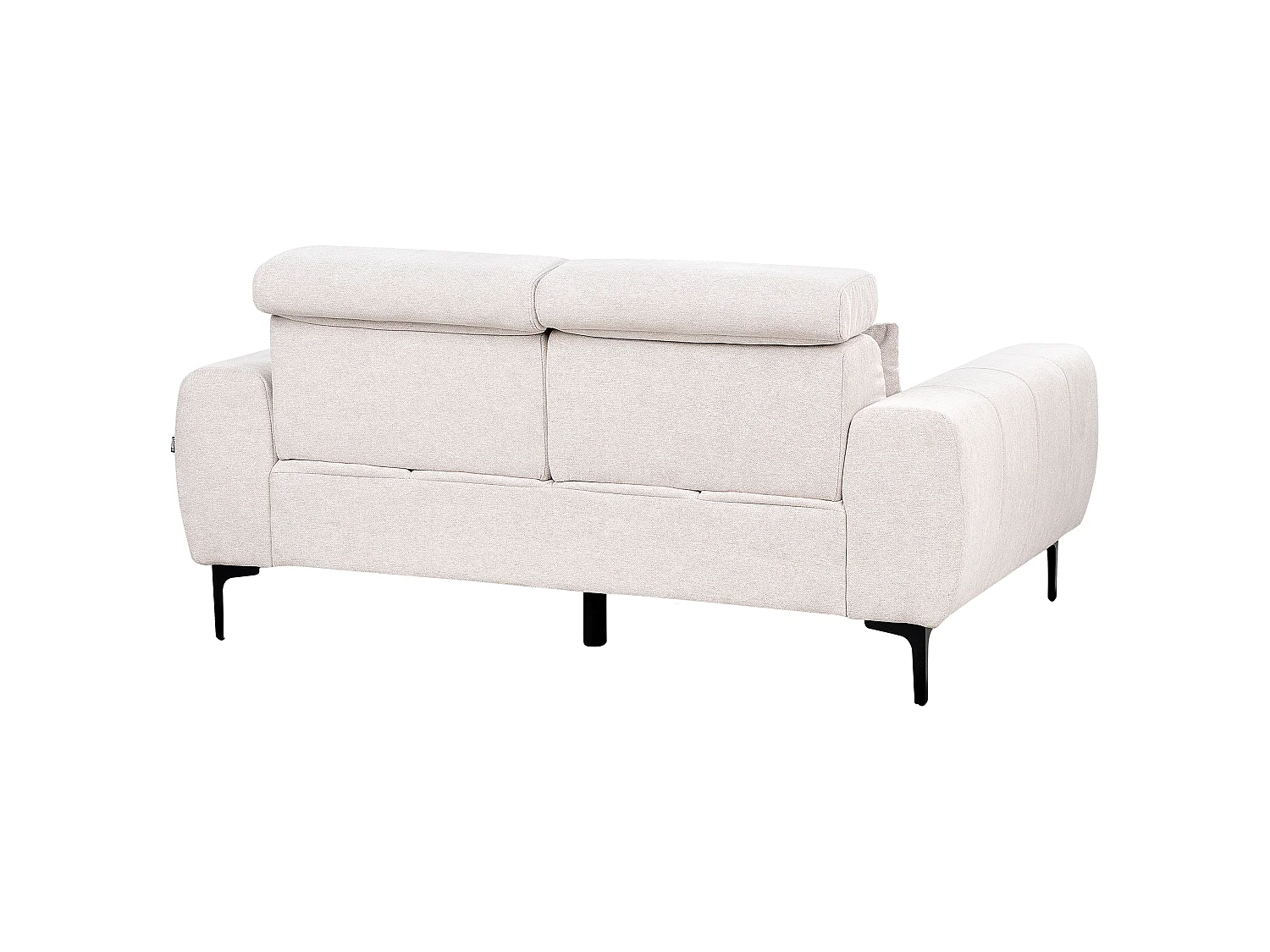 Sofa VEGAMO Stoff Beige 2-Sitzer
