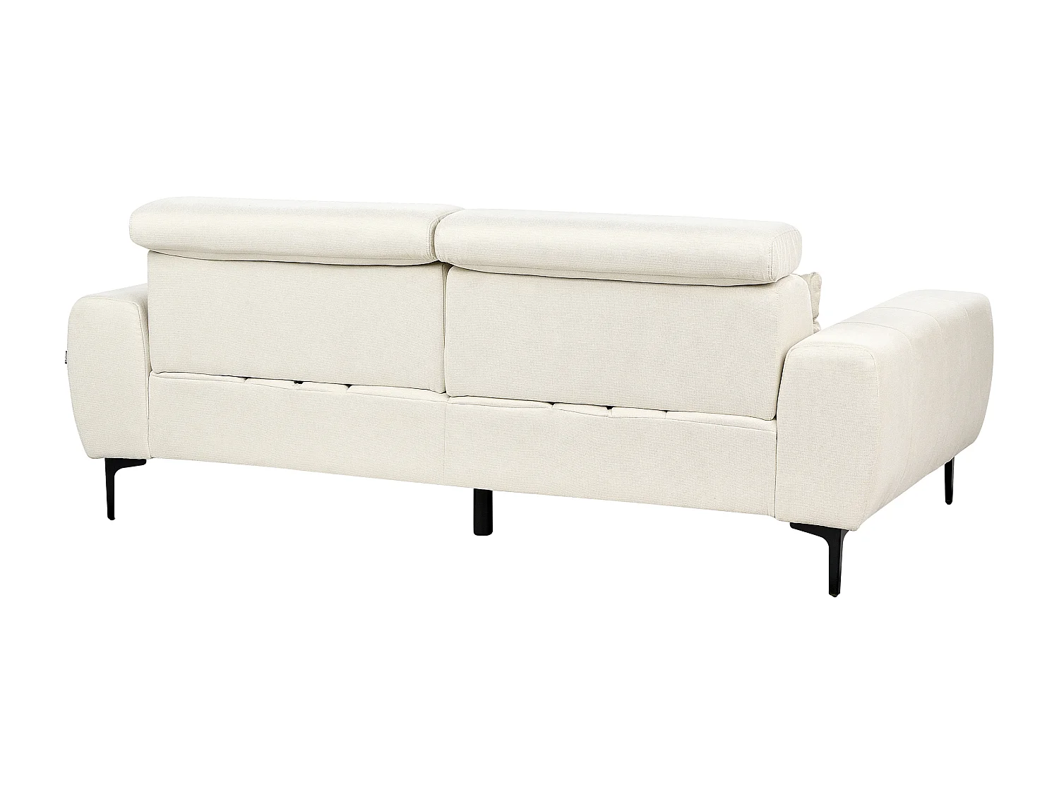 Sofá VEGAMO Tecido Creme claro 3 lugares