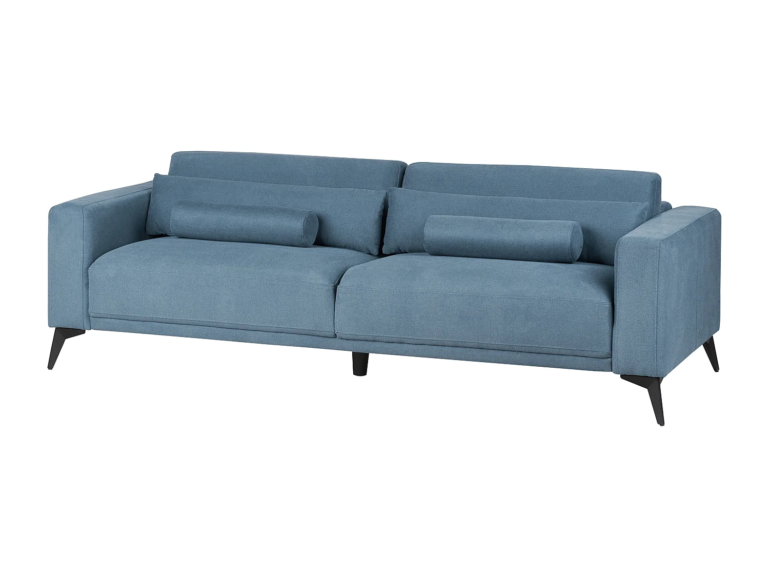 Sofa ANGE Stoff Blau 3-Sitzer