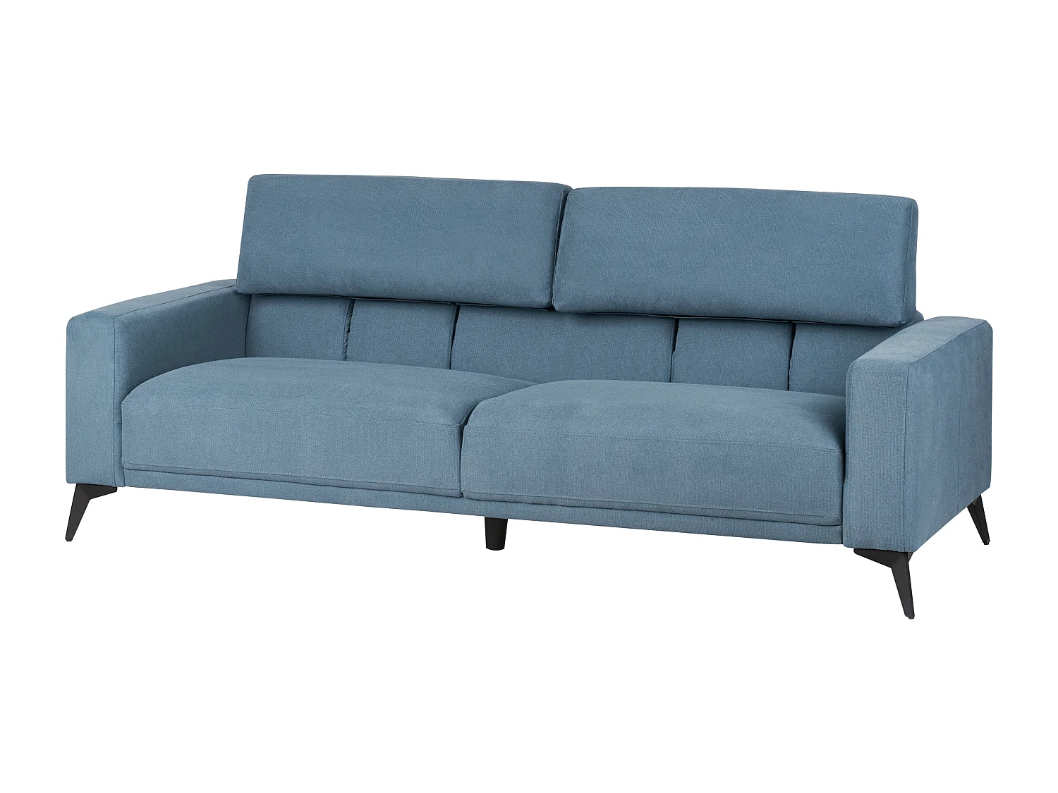 Sofa ANGE Stoff Blau 3-Sitzer
