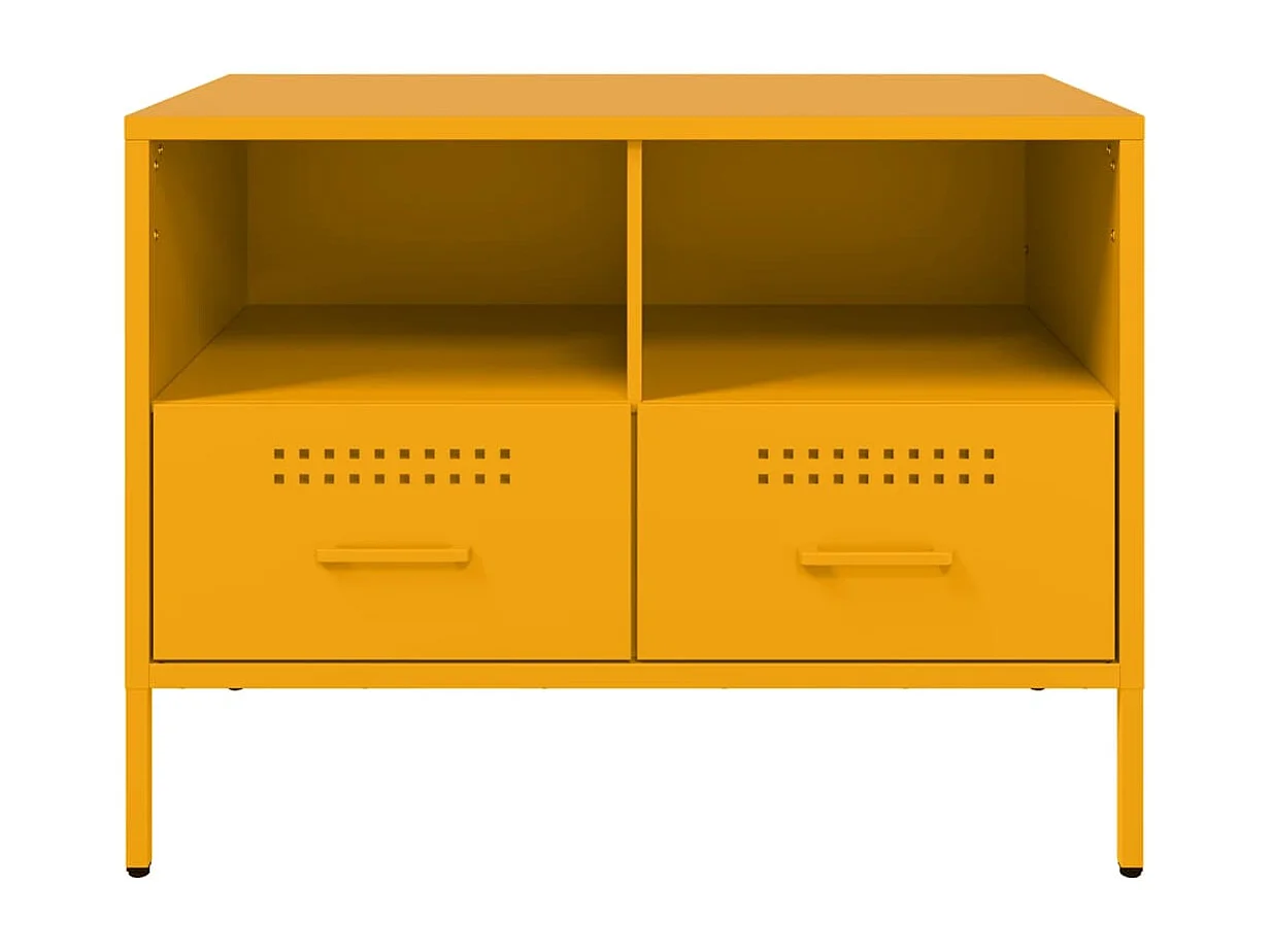 TV-Schrank Senfgelb 68x39x50,5 cm Stahl