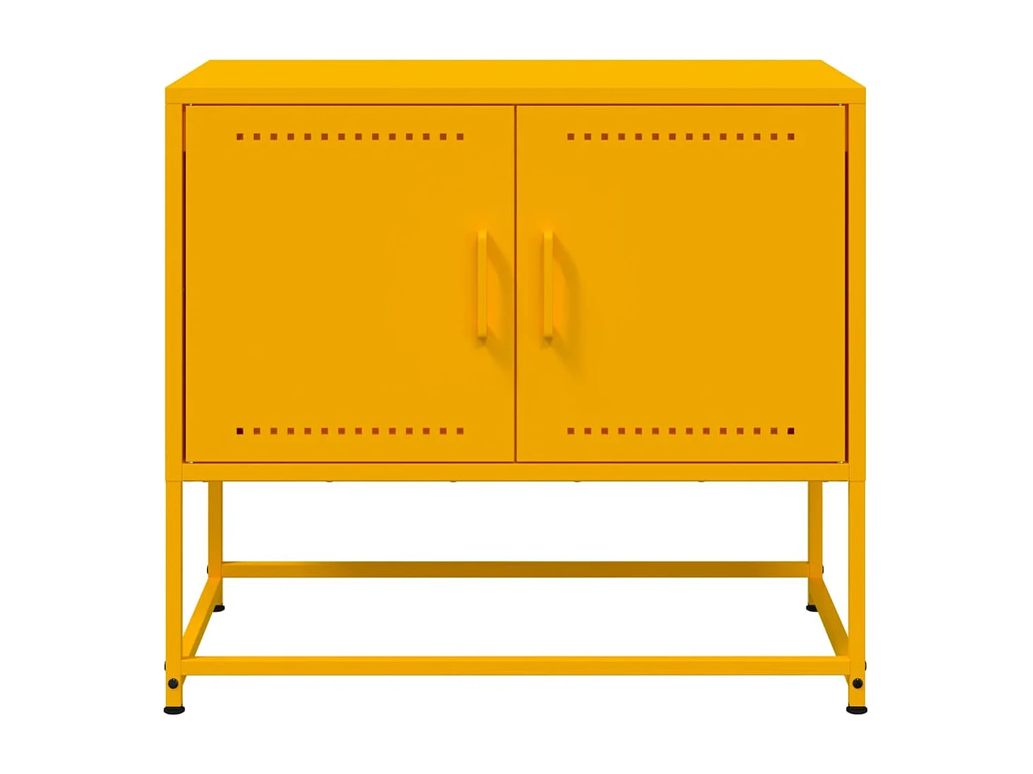 Mobile TV Giallo Senape 68,5x39x60,5 cm in Acciaio