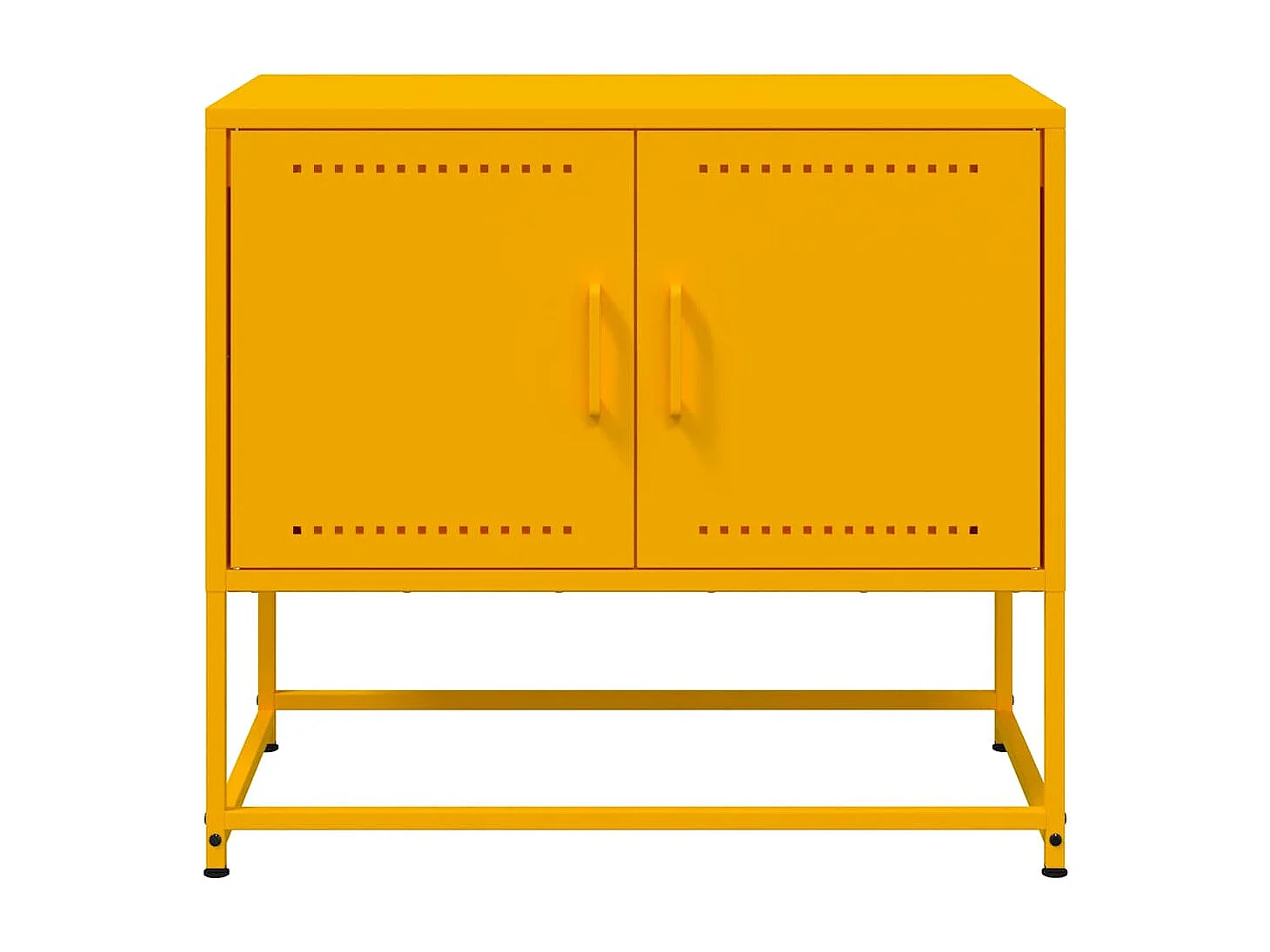 Mobile TV Giallo Senape 68,5x39x60,5 cm in Acciaio