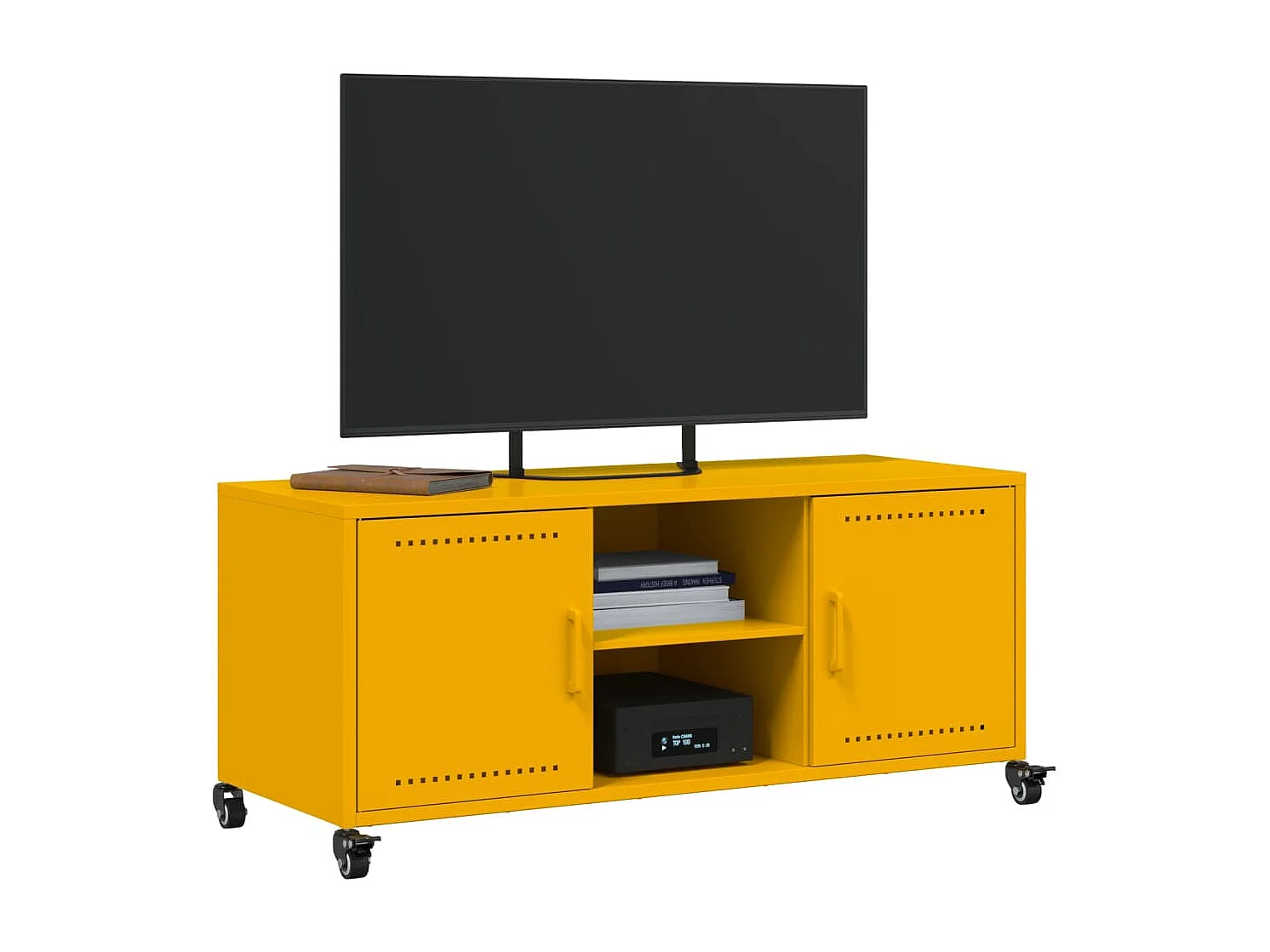 TV-Schrank Senfgelb 100,5x39x43,5 cm Stahl