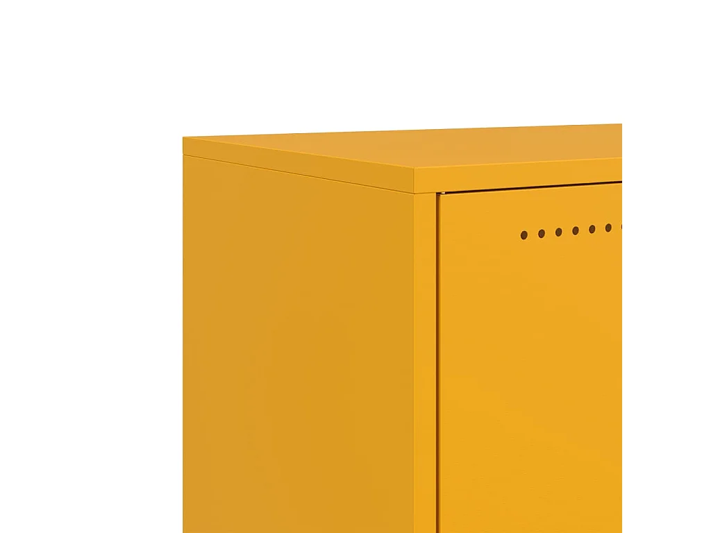 Tv-meubel 68x39x43,5 cm staal mosterdgeel