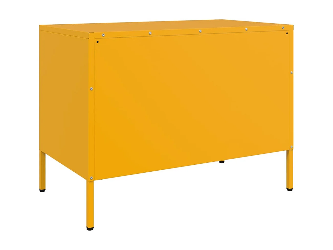Meubles TV 2 pcs jaune moutarde 68x39x50,5 cm acier