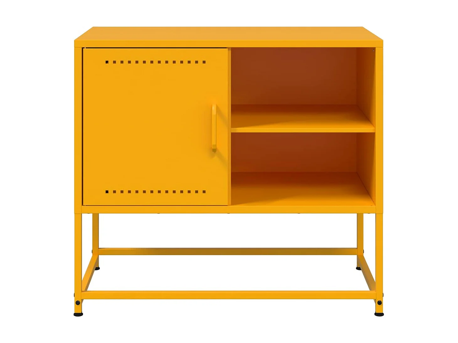 Mobile TV Giallo Senape 68x39x60,5 cm in Acciaio