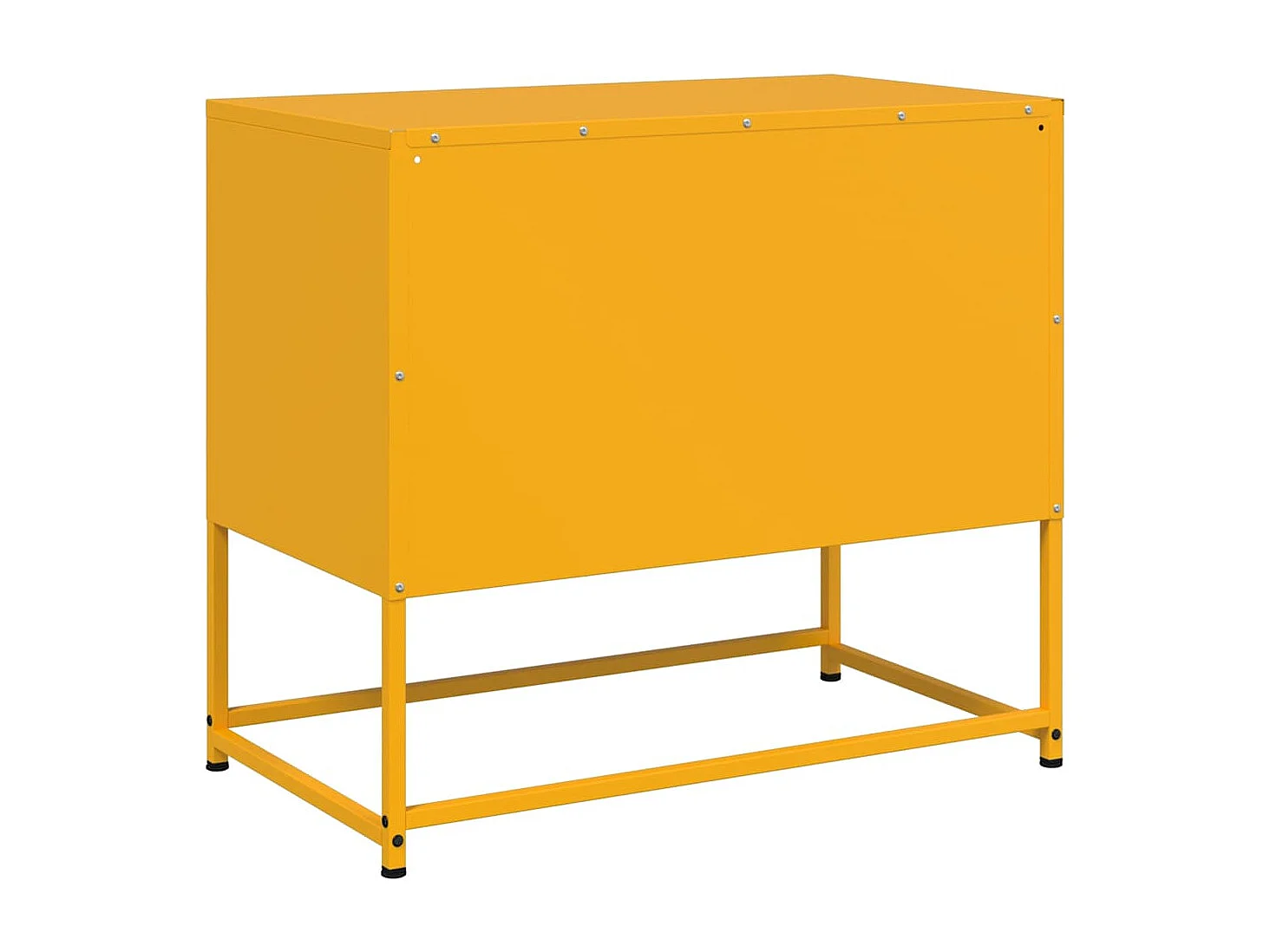 Mobile TV Giallo Senape 68x39x60,5 cm in Acciaio