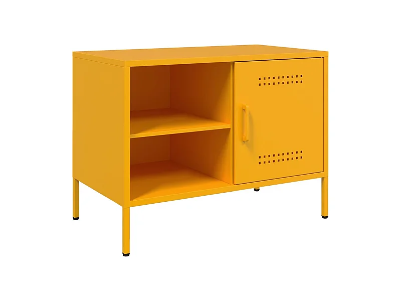 TV-Schrank Senfgelb 68x39x50,5 cm Stahl