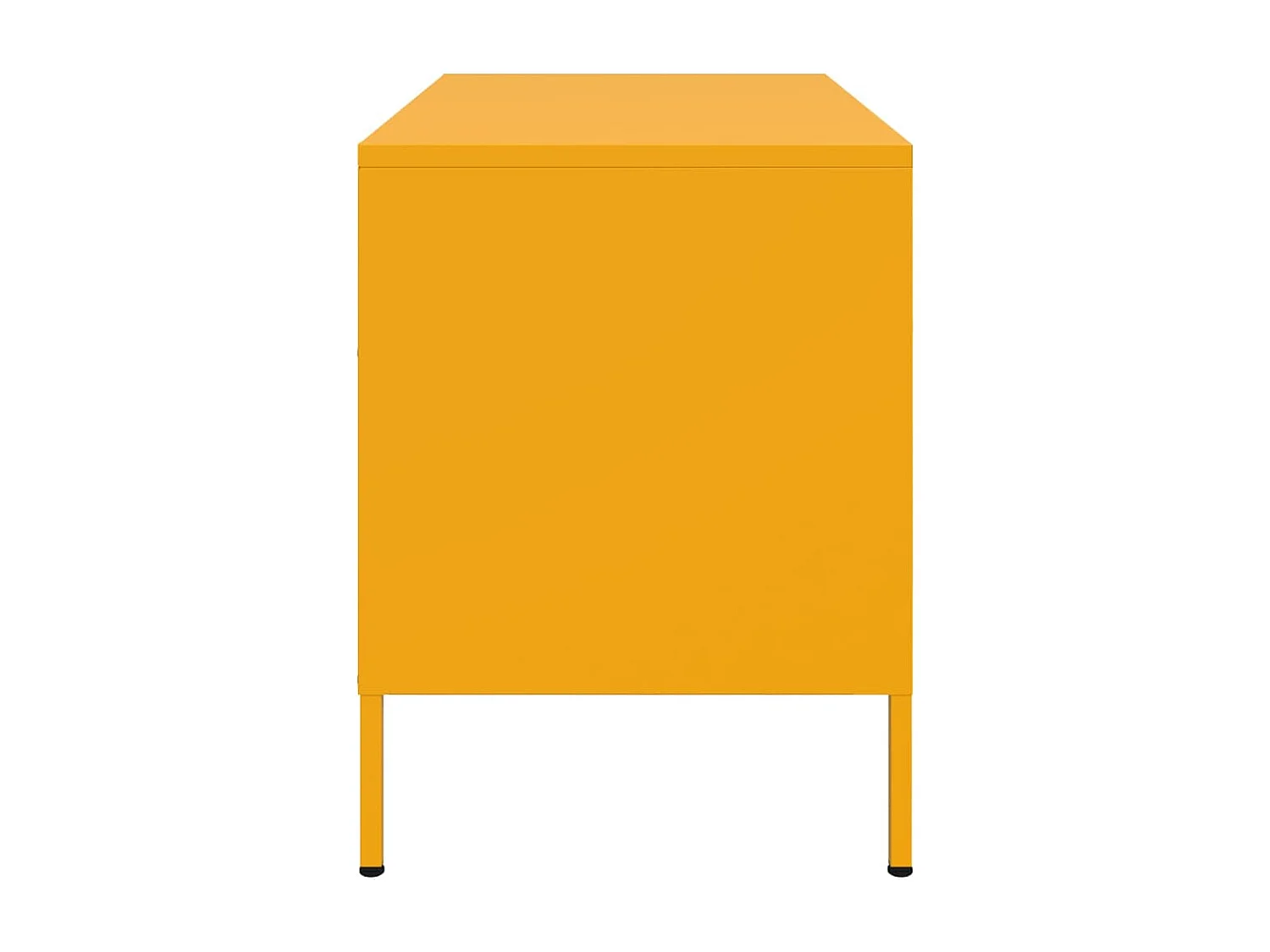 Mobile TV Giallo Senape 68x39x50,5 cm in Acciaio