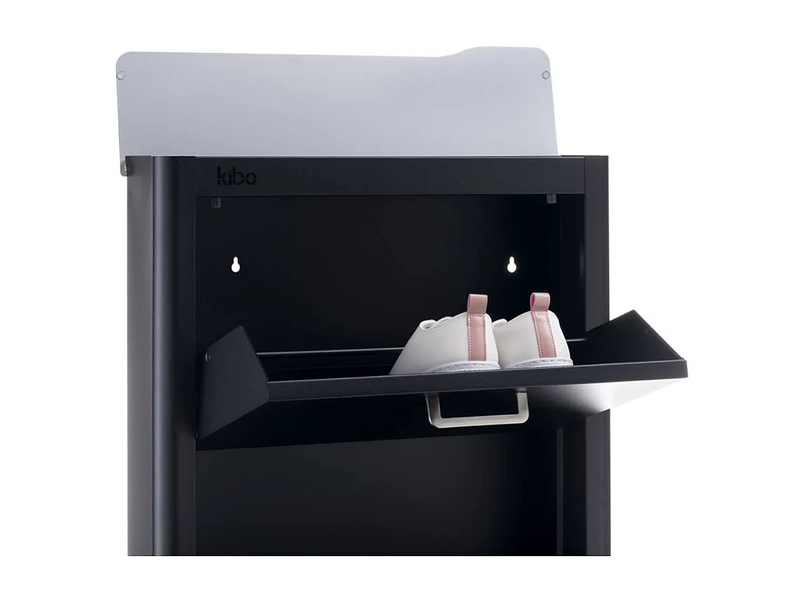 Schuhkipper KIBO schmal 3 Fächer platzsparend bis zu 9 Paar