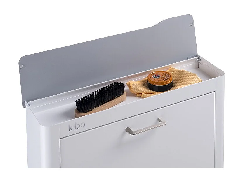 DON HIERRO - Mueble zapatero metálico KIBO, 4 Compartimentos, 3 colores-