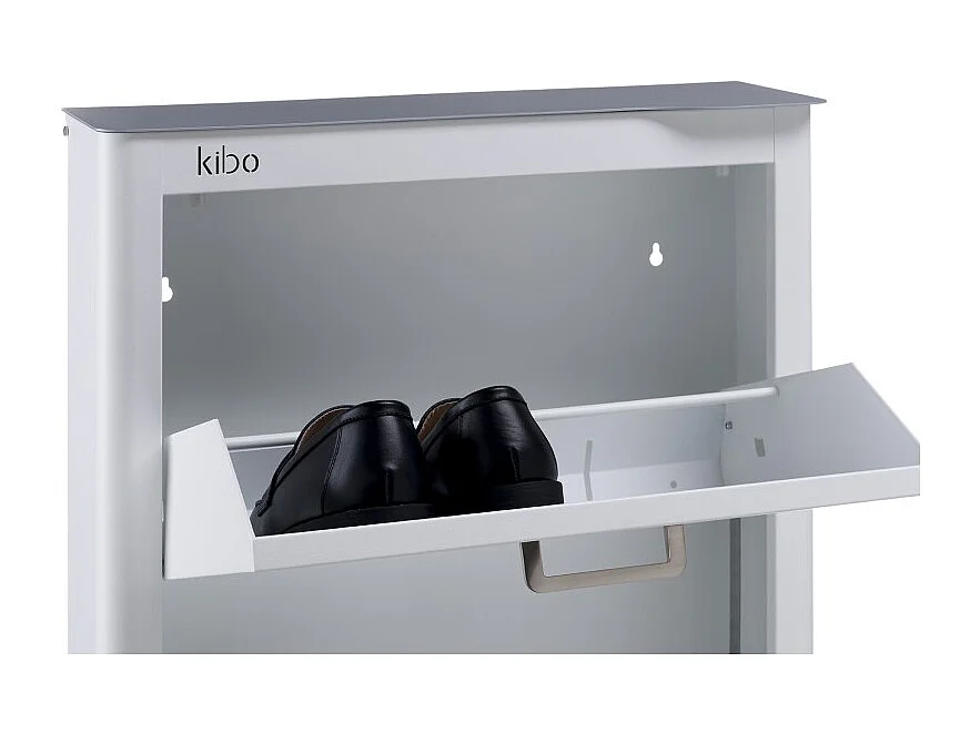 DON HIERRO - Mueble zapatero metálico KIBO, 4 Compartimentos, 3 colores-