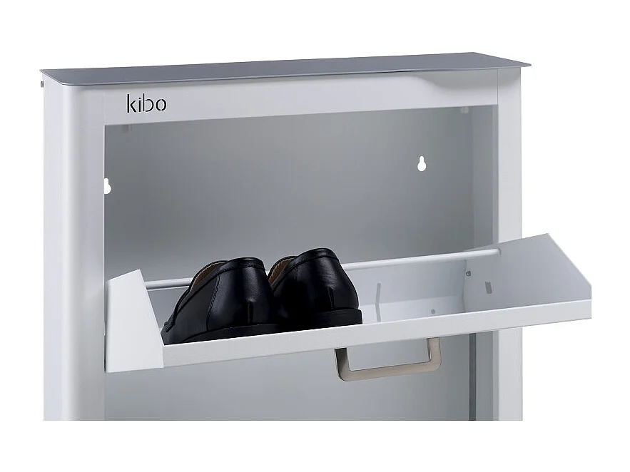 DON HIERRO - Mueble zapatero metálico KIBO, 4 Compartimentos, 3 colores-