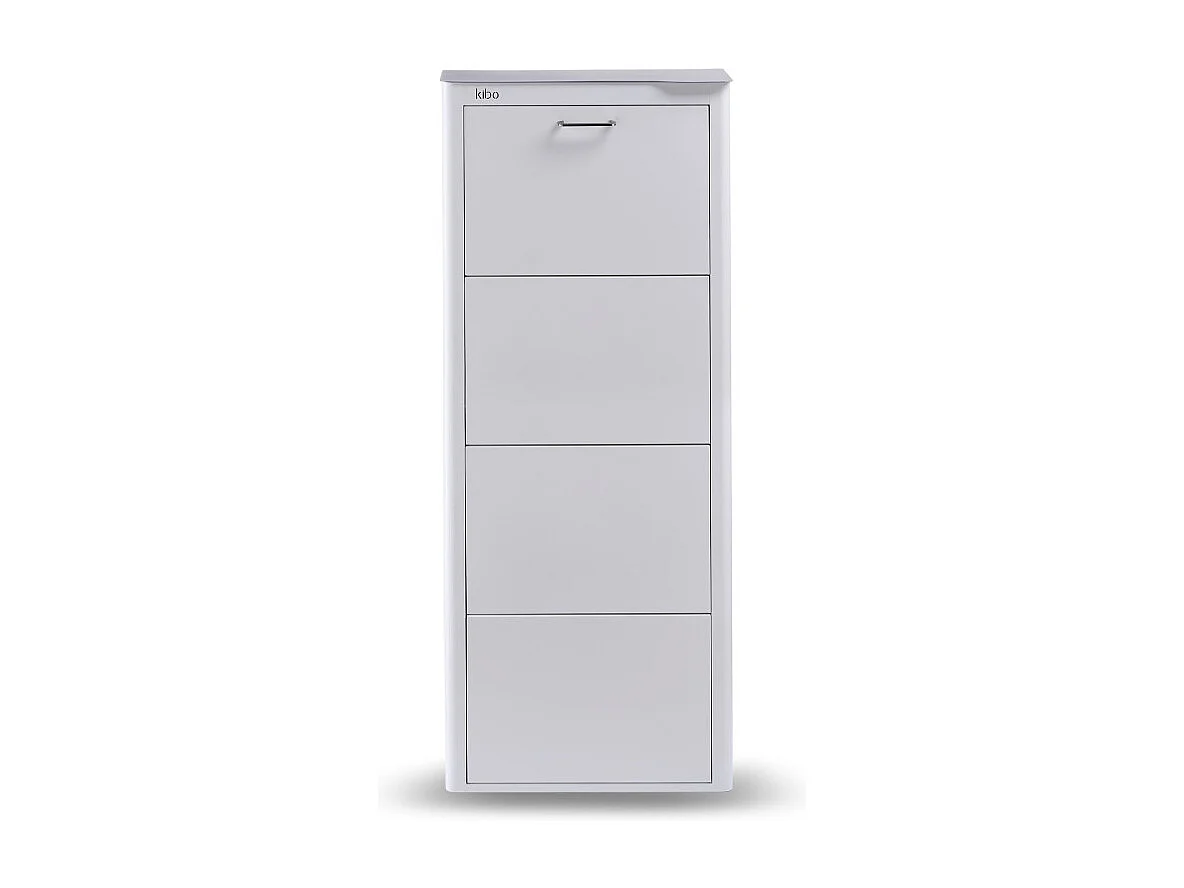 Meuble à chaussures KIBO 4 compartiments gain de place grande capacité jusqu'à 12 paires