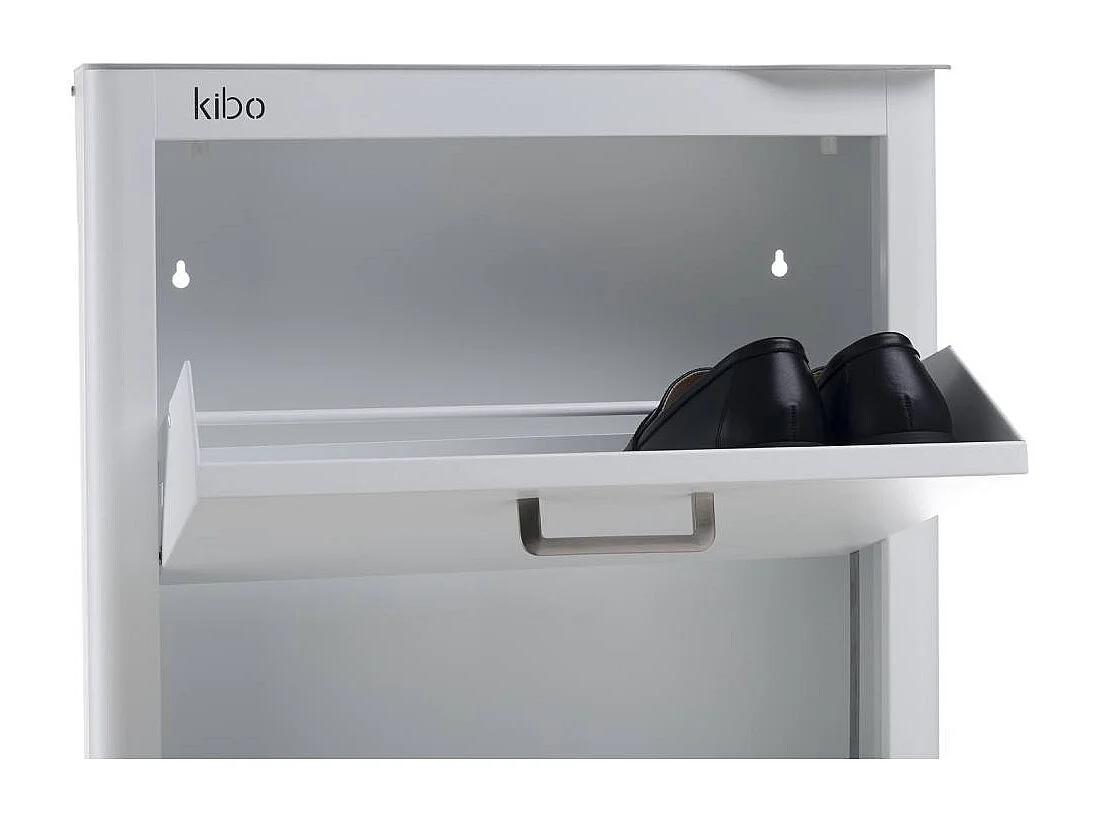 Meuble à chaussures KIBO 4 compartiments gain de place grande capacité jusqu'à 12 paires