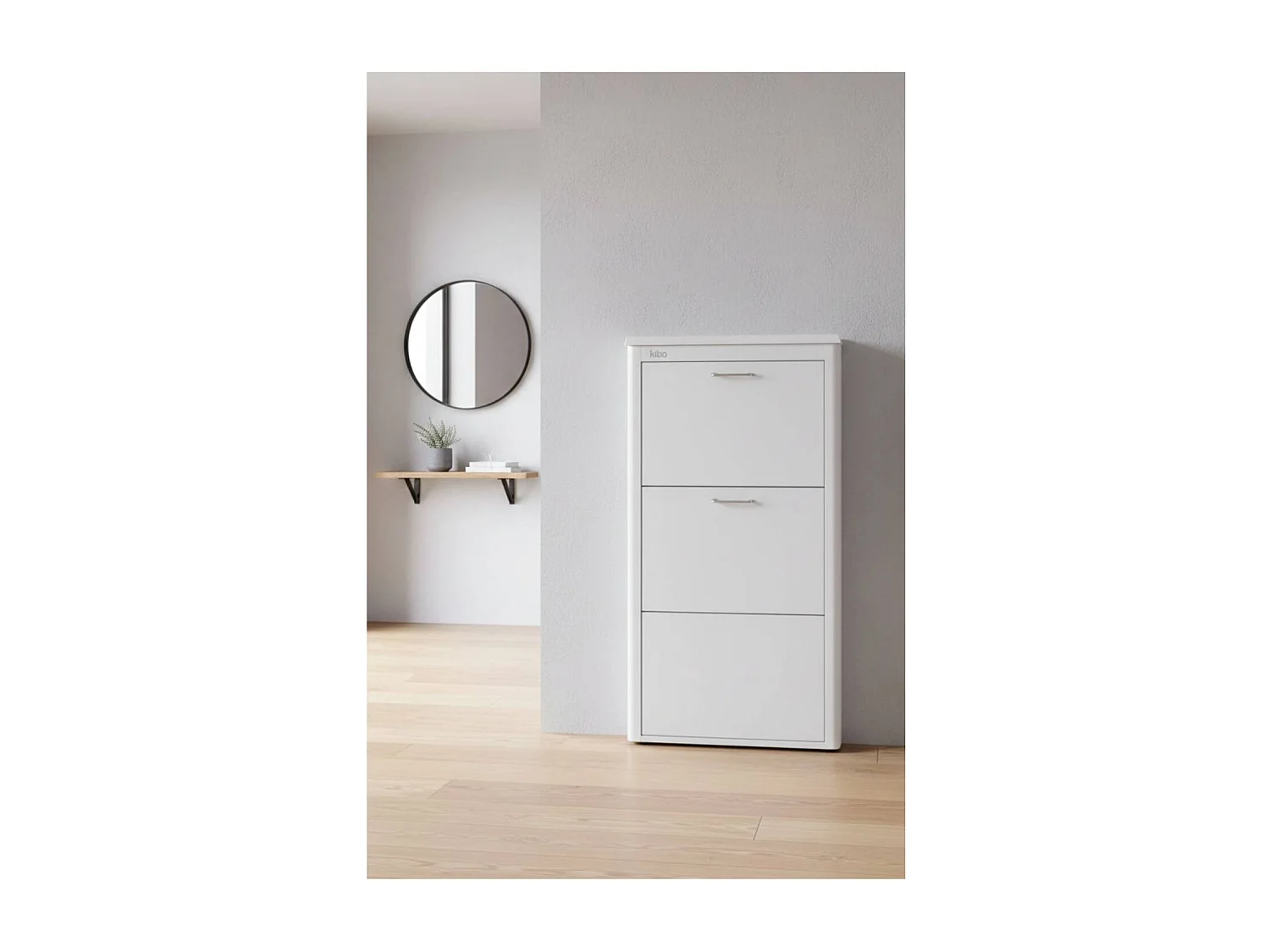 Meuble à chaussures KIBO compact 3 compartiments gain de place