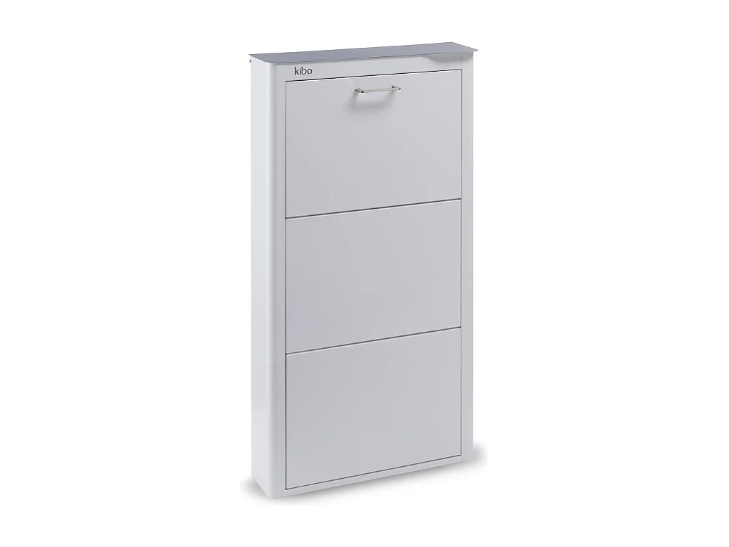 Meuble à chaussures KIBO compact 3 compartiments gain de place