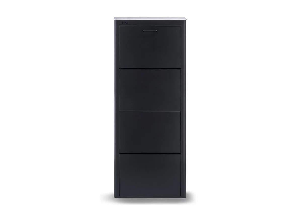 Meuble à chaussures KIBO 4 compartiments gain de place grande capacité jusqu'à 12 paires