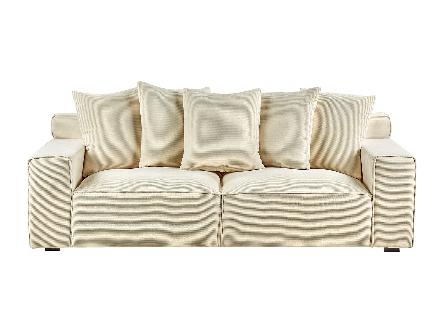 Bank VISKAN Corduroy Lichtbeige 3-zitter