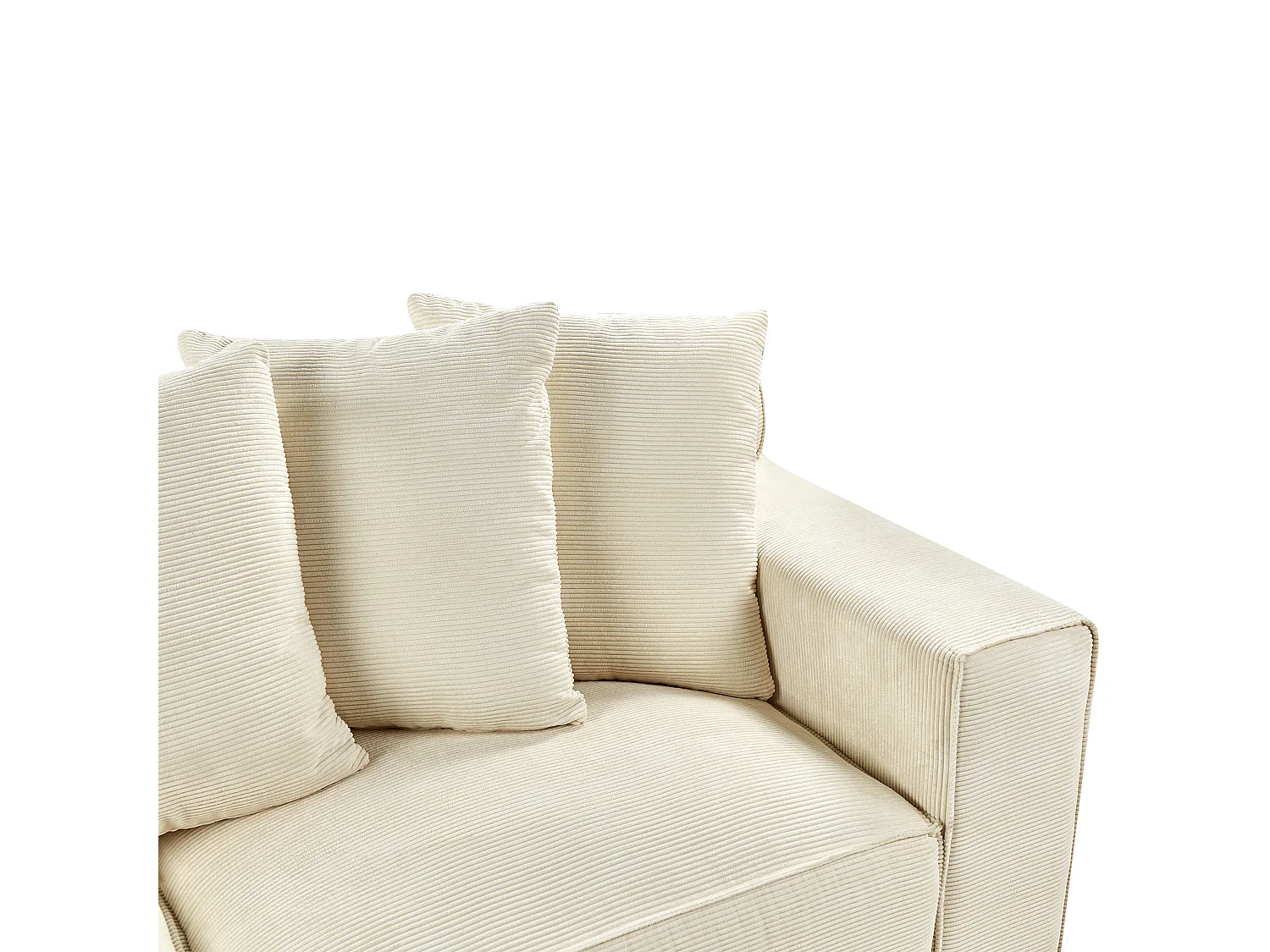 Bank VISKAN Corduroy Lichtbeige 3-zitter