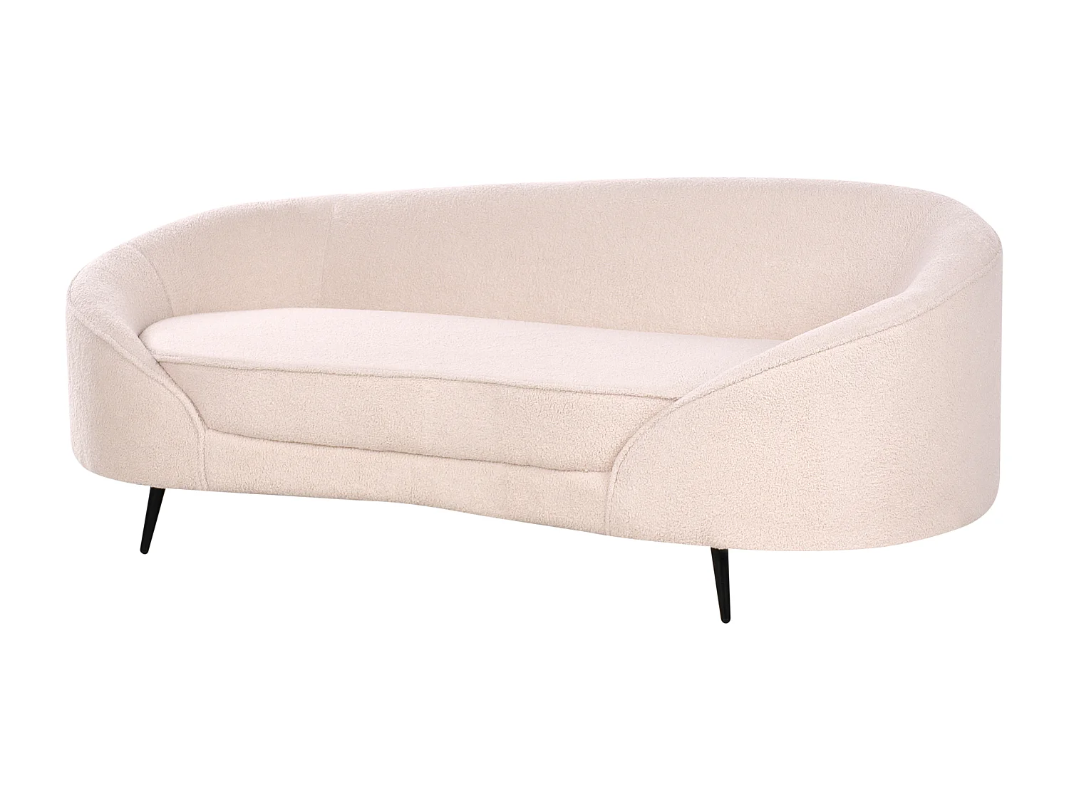 Canapé 3 places SAVAR Bouclé Beige