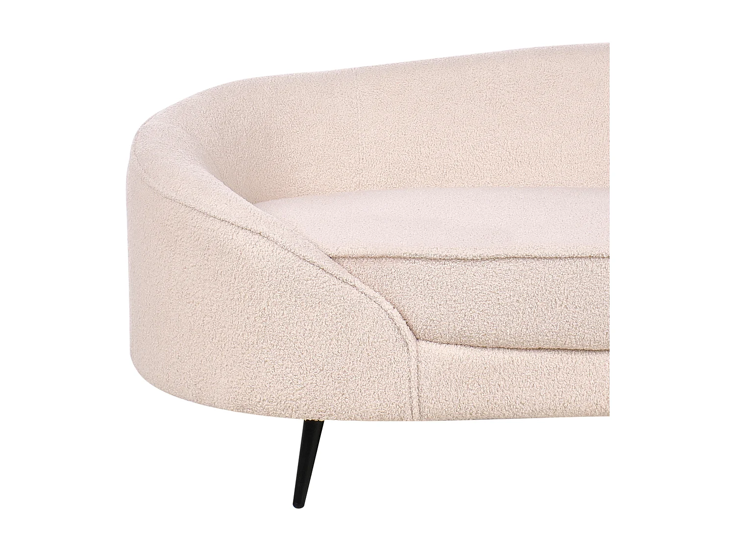 Canapé 3 places SAVAR Bouclé Beige