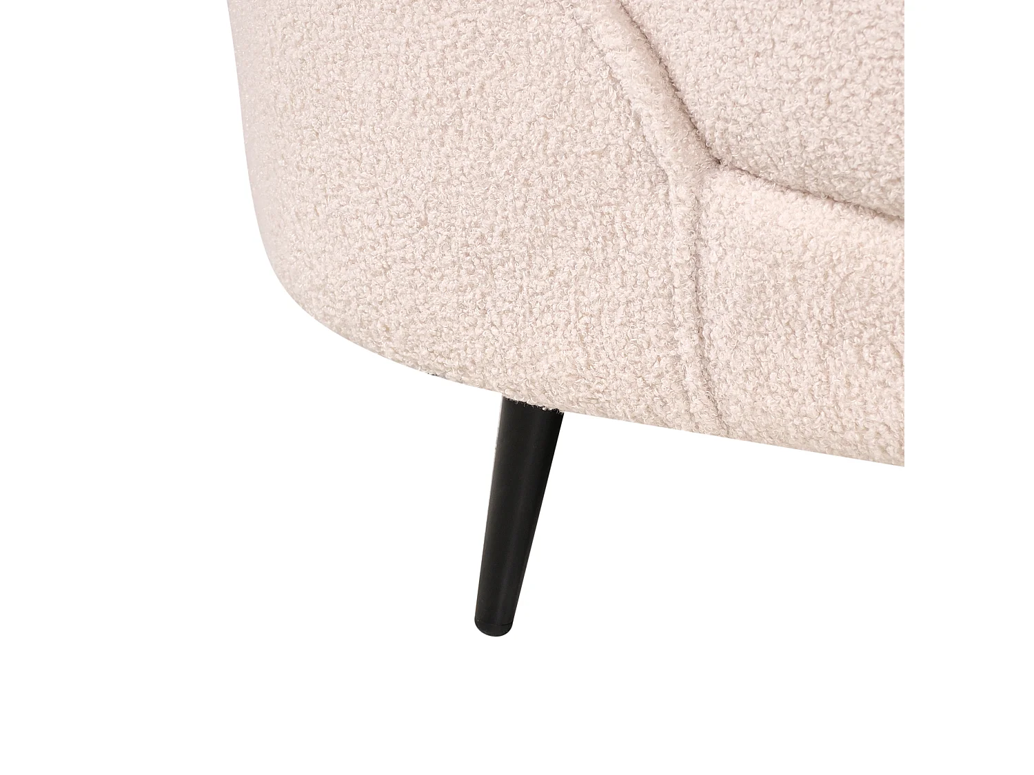 Canapé 3 places SAVAR Bouclé Beige