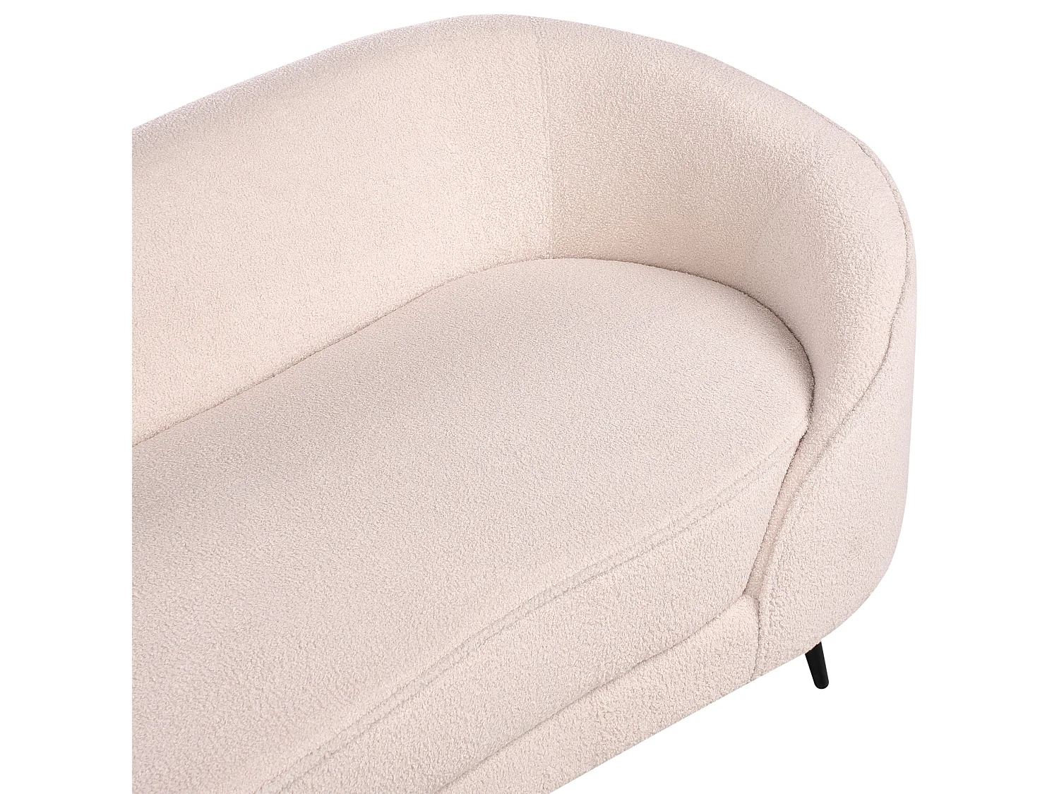 Canapé 3 places SAVAR Bouclé Beige