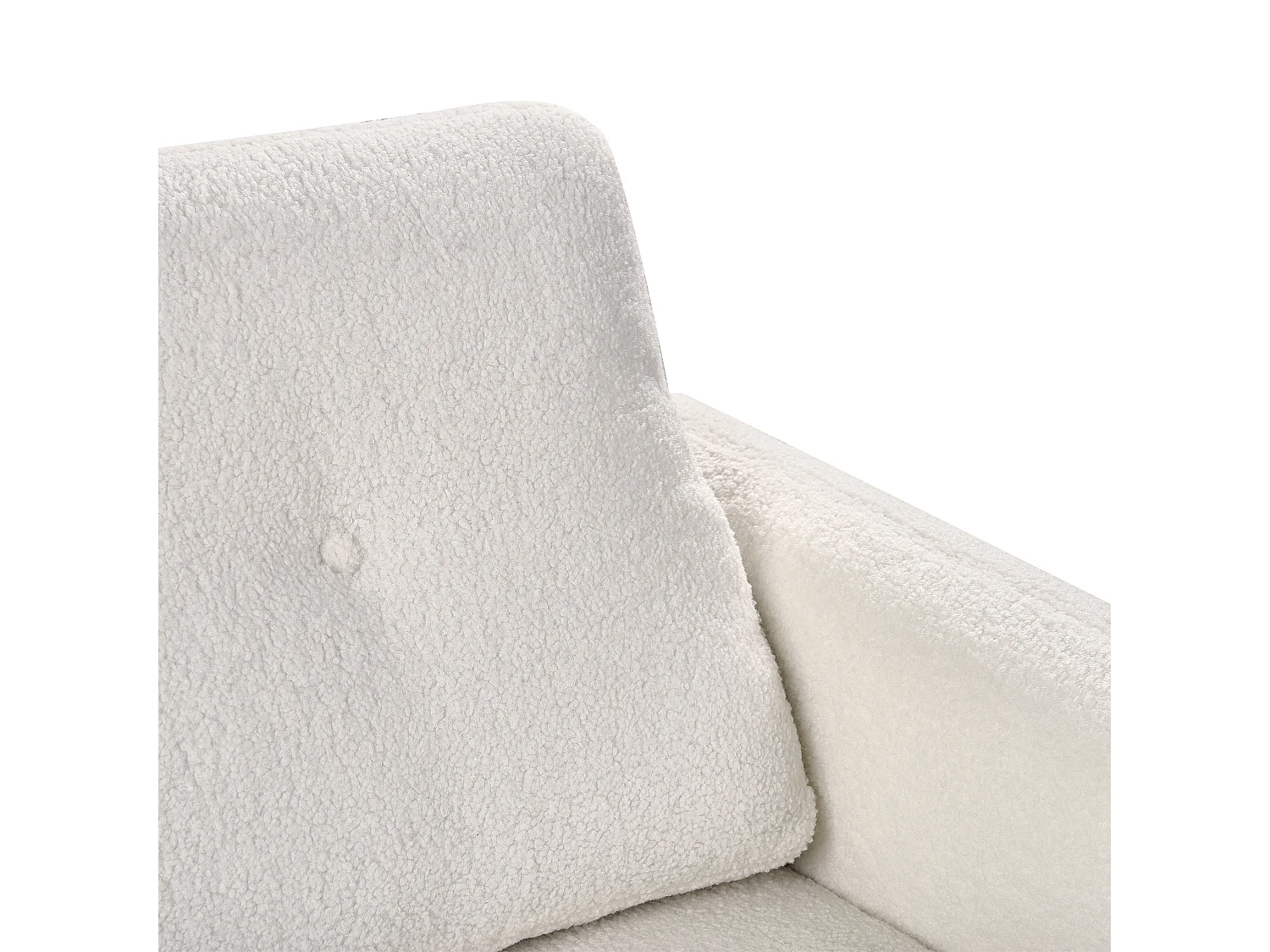 Sofá TUVE Bouclé Branco 3 lugares