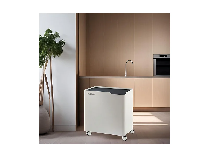 DON HIERRO - Cubo de basura para el reciclaje ECOBOX-TOP, 40 litros-